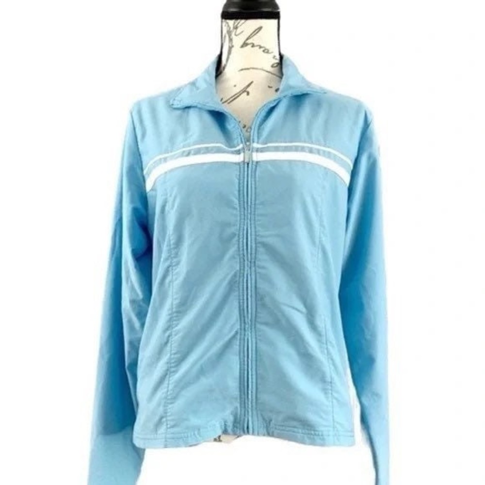 Vintage Nike 80s-90s Light Blue Mesh Lined Windbreaker Jacket